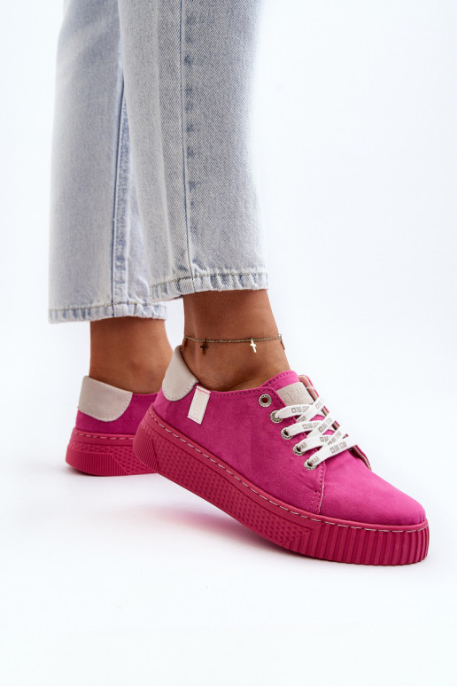 Women's sneakers MEMORY FOAM SYSTEM BIG STAR NN276004 Fuchsia