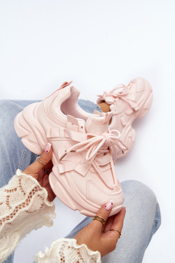 Women's sneakers on a chunky sole pink Windamella 2