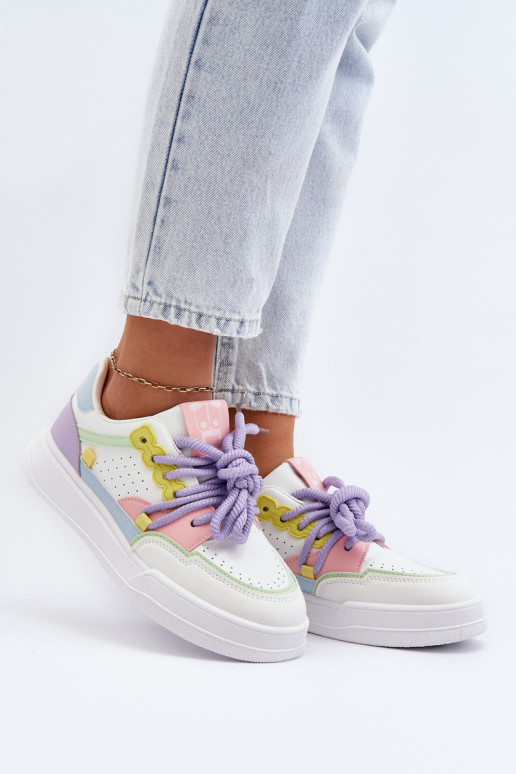 Damskie Sneakersy Eko Skórzane Multikolor Avanalis