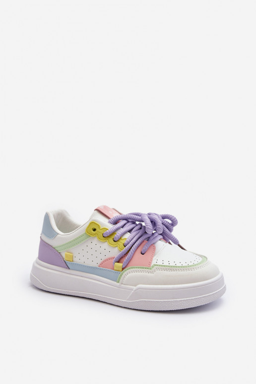 Damskie Sneakersy Eko Skórzane Multikolor Avanalis