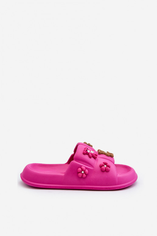 Women's Foam Slippers with Decorations Fuchsia Cambrina