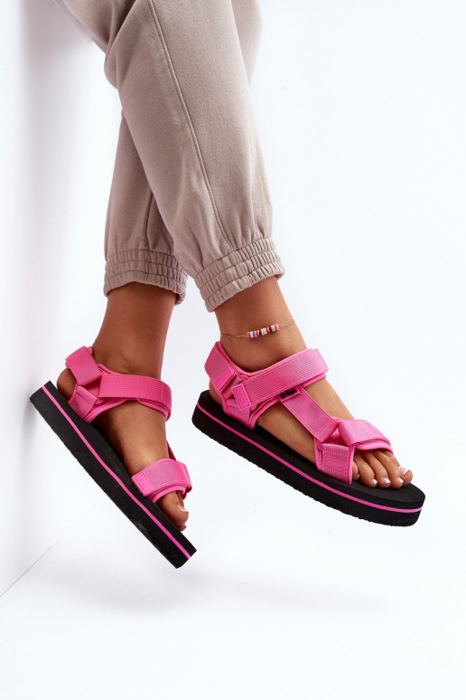 Damskie Sandały Na Platformie Lee Cooper LCW-24-05-2750L Fuksja
