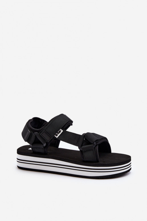 Damskie Sandały Na Platformie Lee Cooper LCW-24-05-2753 Czarne