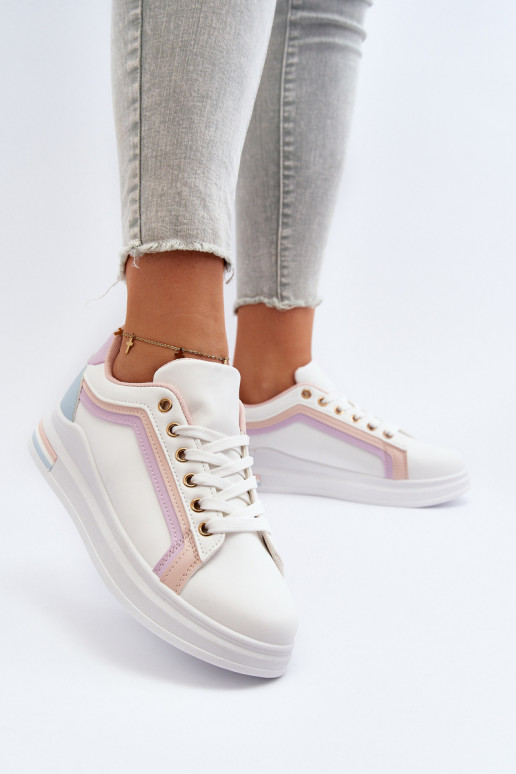 Women's Sneakers With Glitter Pink Elnami