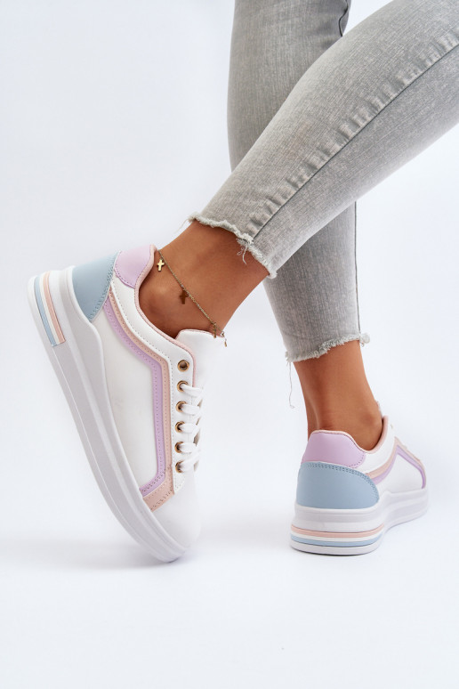 Women's Sneakers With Glitter Pink Elnami