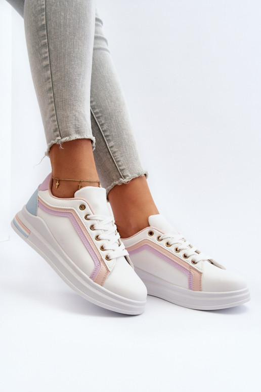Women's Sneakers With Glitter Pink Elnami