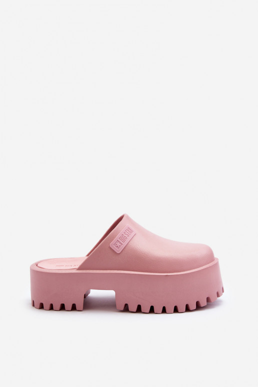 Women's Slides with Chunky Sole Big Star NN274020 Pink