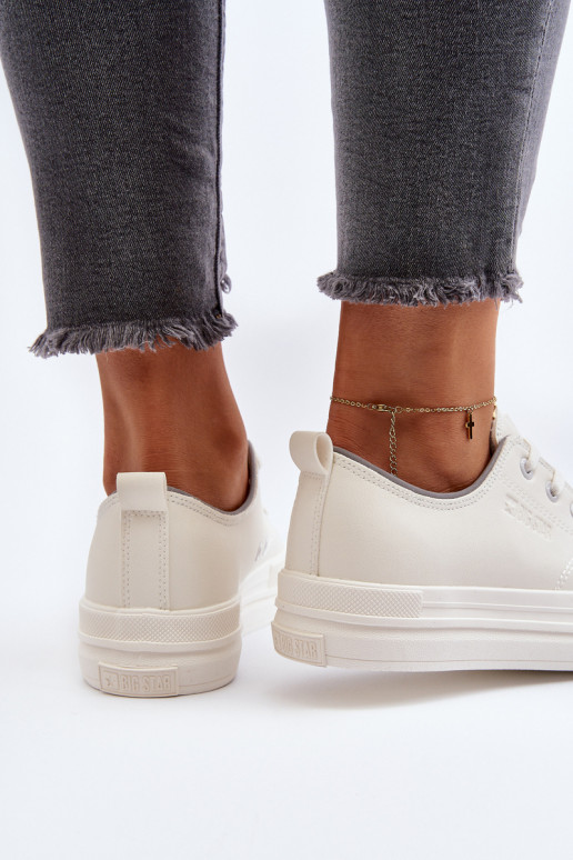 Women's Eco Leather Sneakers Big Star NN274847 White