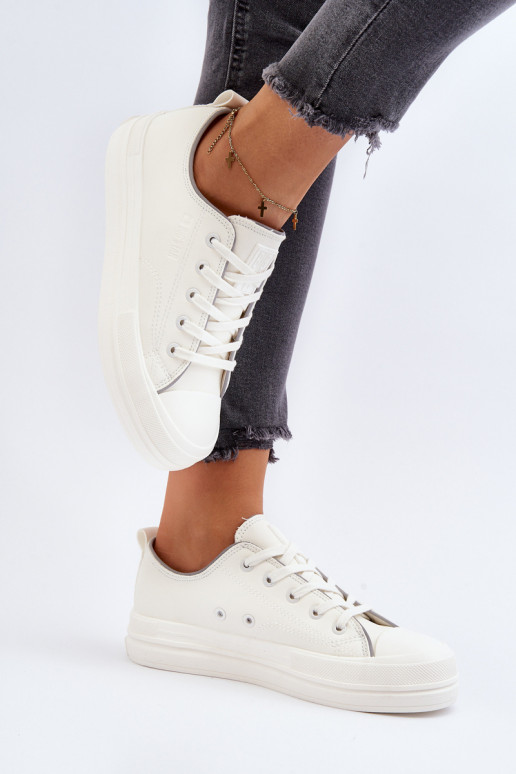 Women's Eco Leather Sneakers Big Star NN274847 White