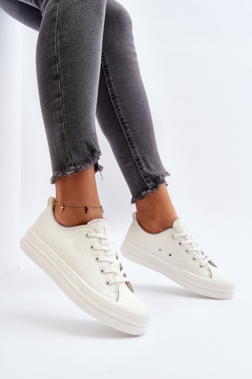 Women's Eco Leather Sneakers Big Star NN274847 White