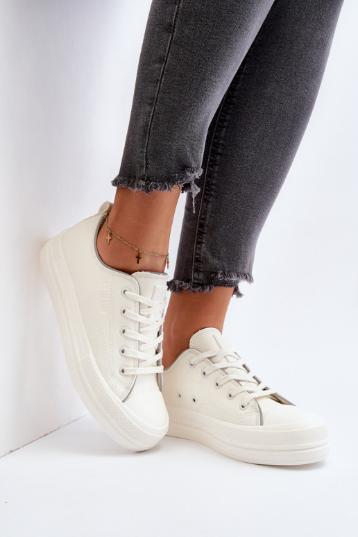 Women's Eco Leather Sneakers Big Star NN274847 White