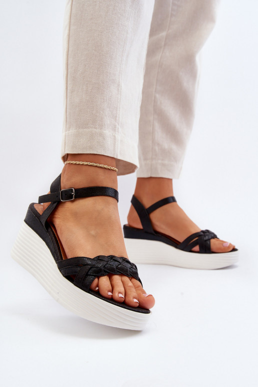 Black Wedge Sandals Esinna Black Wedge Sandals Esinna
