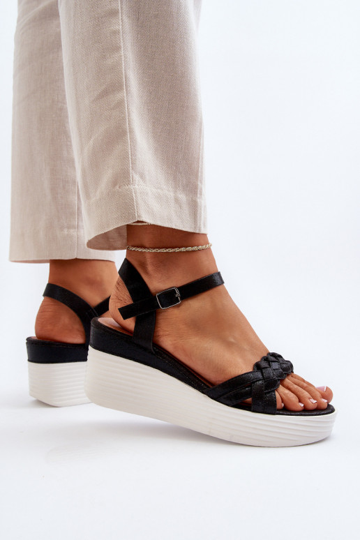 Black Wedge Sandals Esinna Black Wedge Sandals Esinna