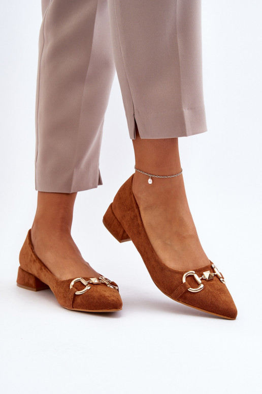 Suede Ballerina Flats with Pointed Toe Camel Ethere Suede Ballerina Flats with Pointed Toe Camel Ethere