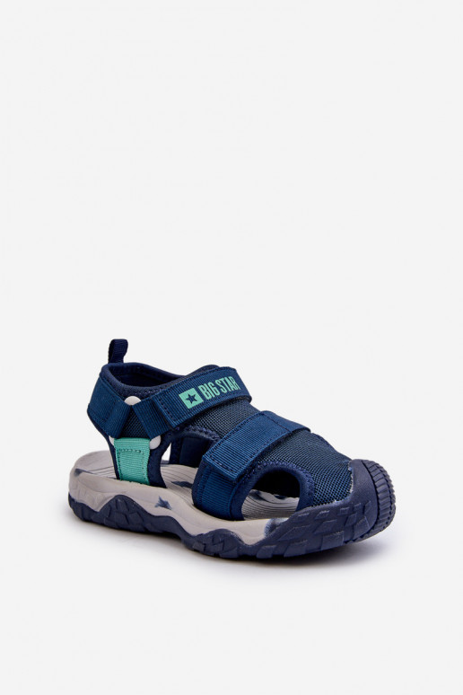 Boys' Sandals with Velcro Big Star NN374236 Navy Boys' Sandals with Velcro Big Star NN374236 Navy