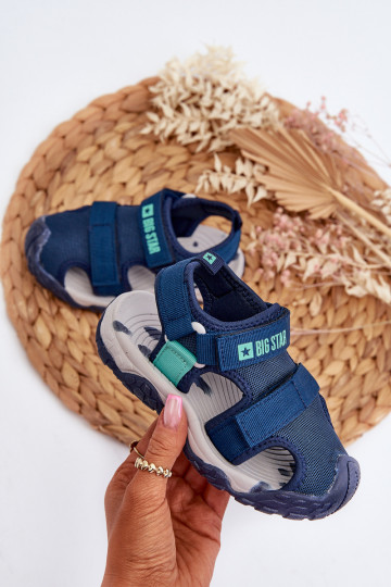 Boys' Sandals with Velcro Big Star NN374236 Navy 2