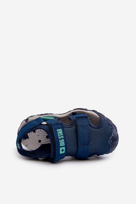 Boys' Sandals with Velcro Big Star NN374236 Navy Boys' Sandals with Velcro Big Star NN374236 Navy