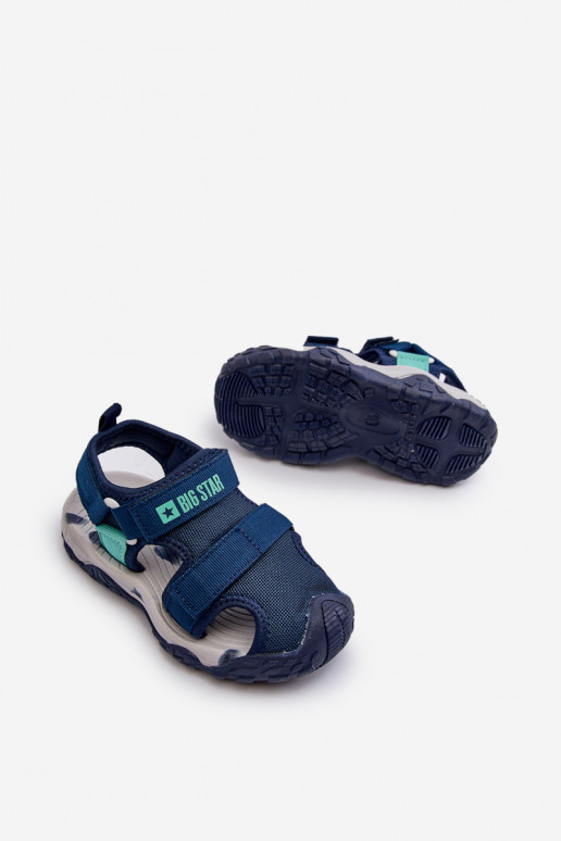 Boys' Sandals with Velcro Big Star NN374236 Navy Boys' Sandals with Velcro Big Star NN374236 Navy