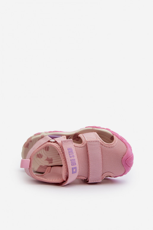 Girls' Sandals with Velcro Big Star NN374238 Pink Girls' Sandals with Velcro Big Star NN374238 Pink