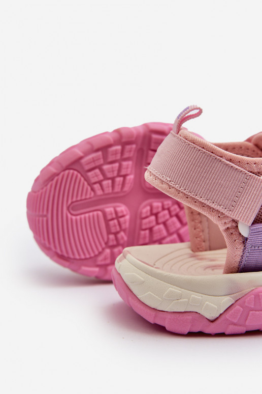 Girls' Sandals with Velcro Big Star NN374238 Pink Girls' Sandals with Velcro Big Star NN374238 Pink