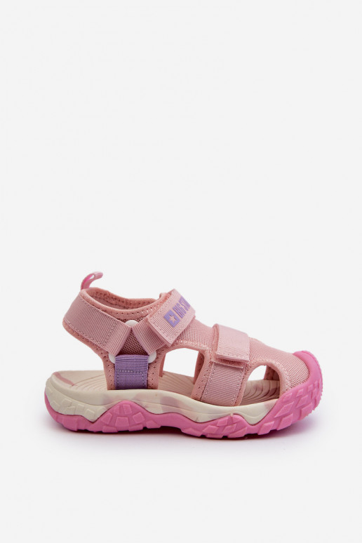 Girls' Sandals with Velcro Big Star NN374238 Pink Girls' Sandals with Velcro Big Star NN374238 Pink