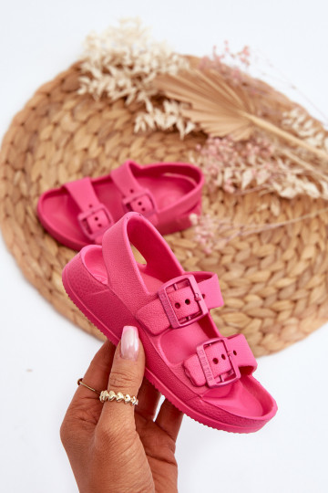 Lightweight Children's Sandals with Buckles BIG STAR NN374545 Fuchsia 2