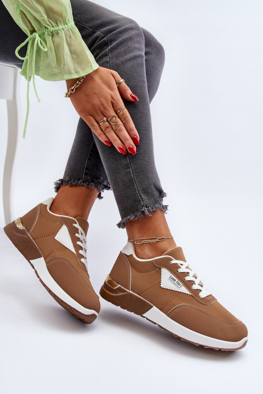 Women's Brown Sports Sneakers Vovella