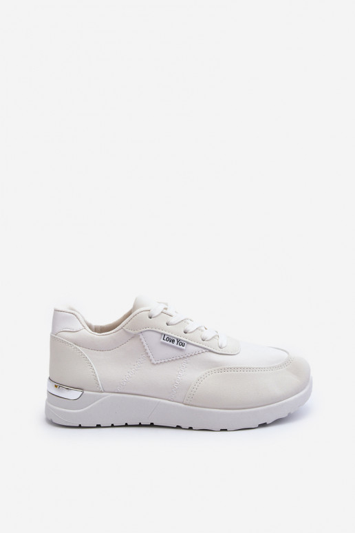 Buty Sportowe Sneakersy Damskie Białe Vovella
