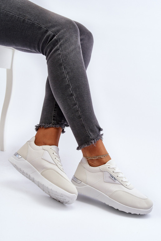 Buty Sportowe Sneakersy Damskie Białe Vovella
