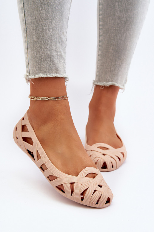 Women's Rubber Ballerina Flats Nude Salam Women's Rubber Ballerina Flats Nude Salam