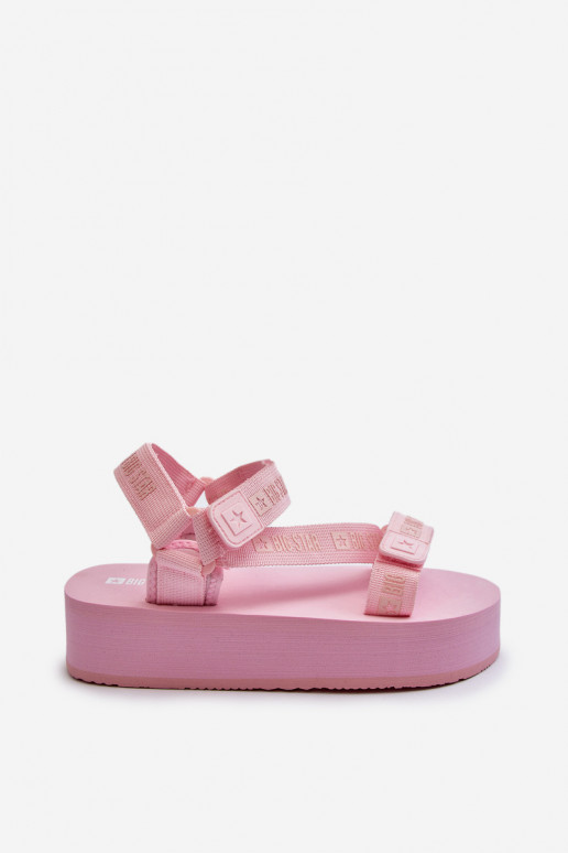 Women's Platform Sandals Big Star NN274A529 Pink Women's Platform Sandals Big Star NN274A529 Pink