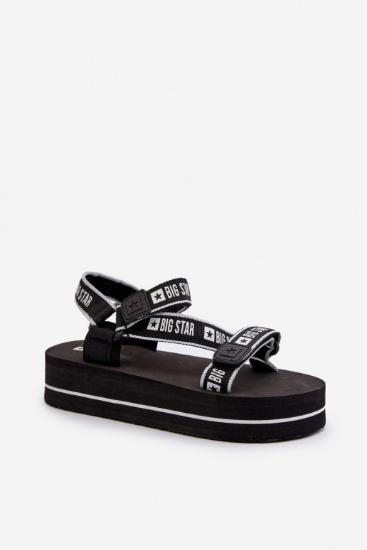 Women's Platform Sandals Big Star NN274A525 Black Women's Platform Sandals Big Star NN274A525 Black