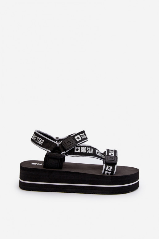 Women's Platform Sandals Big Star NN274A525 Black Women's Platform Sandals Big Star NN274A525 Black