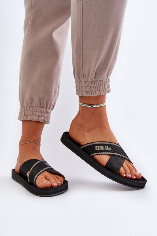 Women's Flip Flops Big Star NN274A059 Black Women's Flip Flops Big Star NN274A059 Black