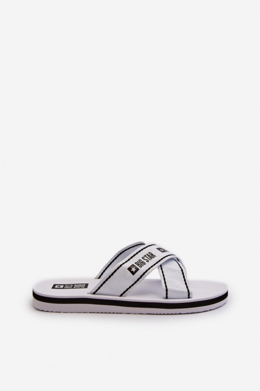Women's Flip Flops with Foam Sole Big Star NN274A509 White Women's Flip Flops with Foam Sole Big Star NN274A509 White