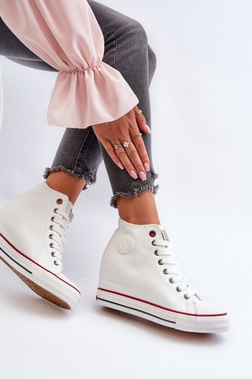 Women's Wedge Sneakers Cross Jeans NN2R4004 White 2