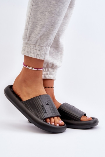 Women's Lightweight Black Foam Slides Fenicva 2