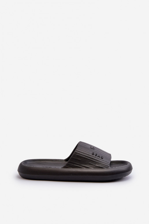 Women's Lightweight Black Foam Slides Fenicva