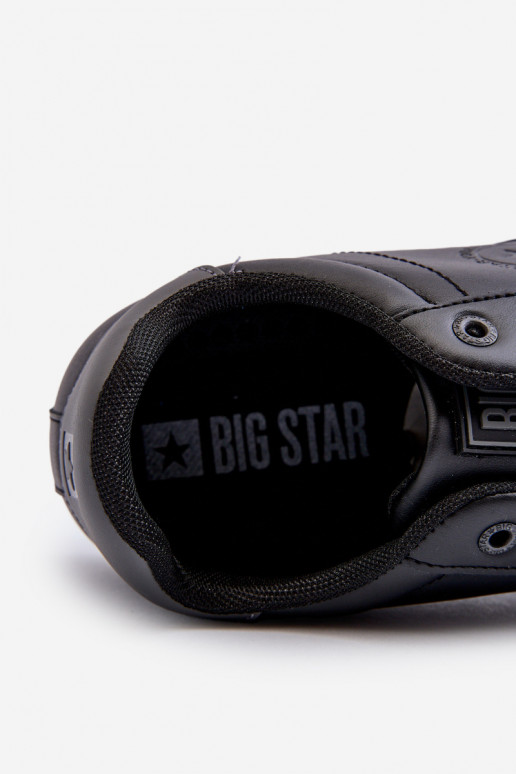 Niskie Trampki Męskie Eko Skóra Big Star NN174284 Czarne
