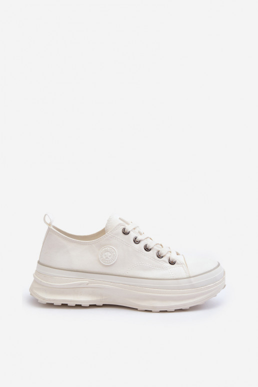 Women's sneakers with chunky sole Big Star NN274126 White