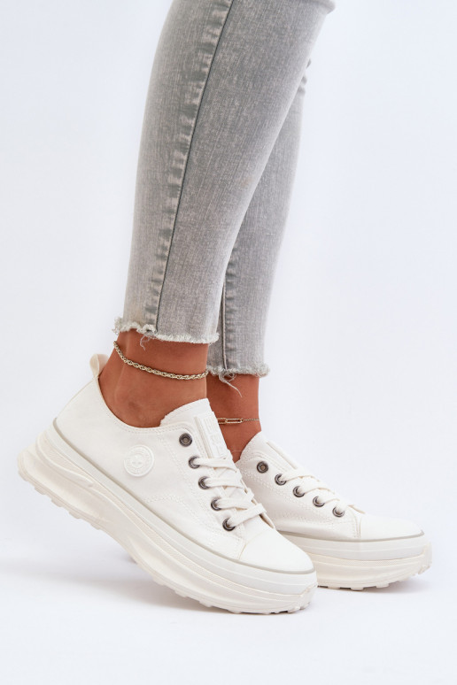 Women's sneakers with chunky sole Big Star NN274126 White