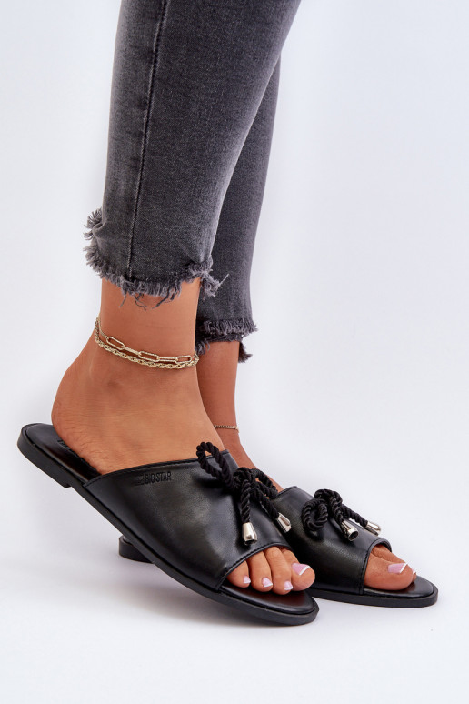 Women's Eco Leather Sandals Big Star NN274066 Black