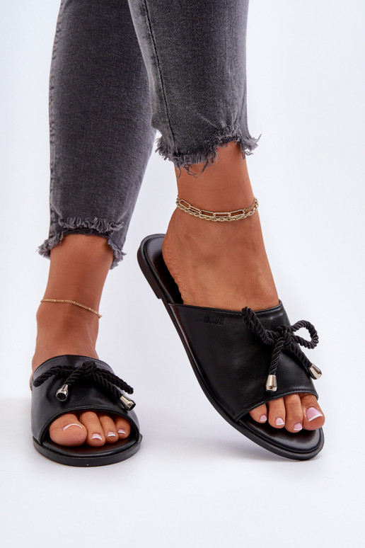 Women's Eco Leather Sandals Big Star NN274066 Black