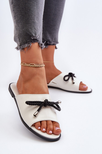 Women's eco leather sandals Big Star NN274067 White 2