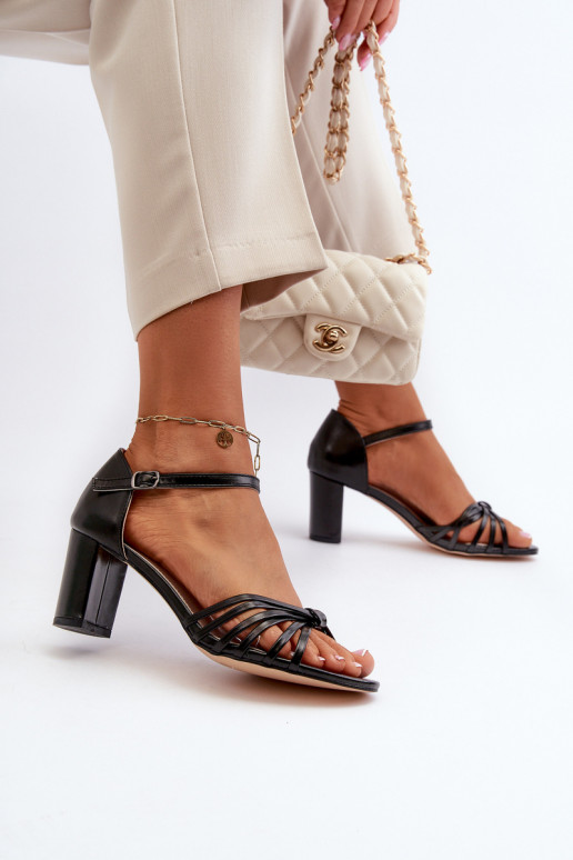 Women's Black Strappy Sandals Pyrrette Women's Black Strappy Sandals Pyrrette