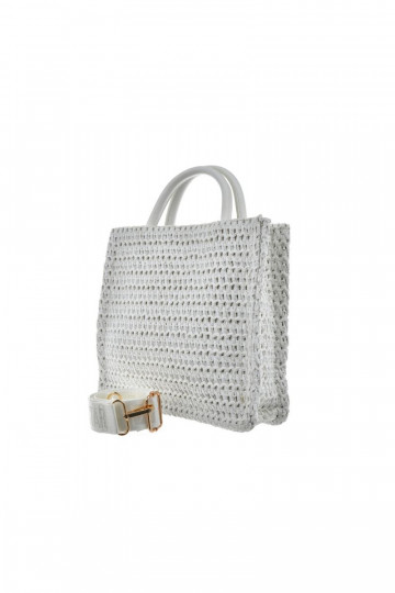 Bag With Braiding Big Star NN574115 White 2