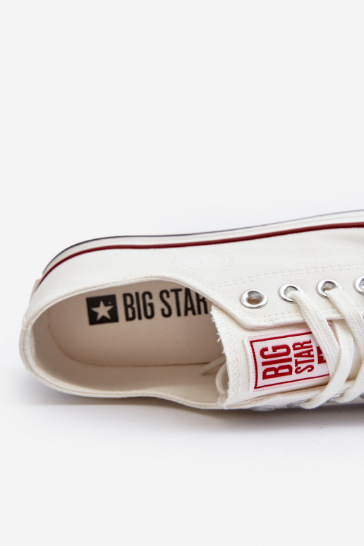 Niskie Trampki Męskie Big Star NN174102 Białe