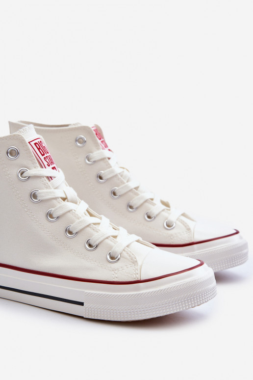 Wysokie Trampki Męskie Big Star NN174104 Białe