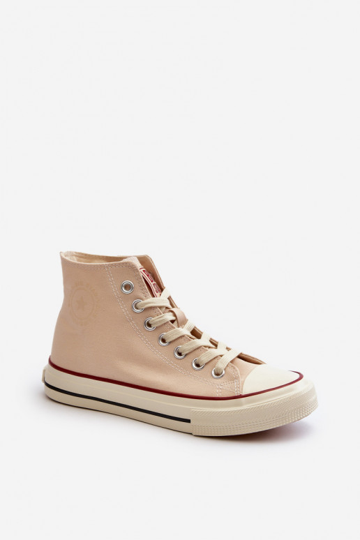 Women's High Top Sneakers Big Star NN274278 Beige Women's High Top Sneakers Big Star NN274278 Beige