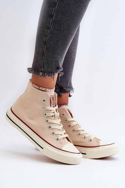 Women's High Top Sneakers Big Star NN274278 Beige Women's High Top Sneakers Big Star NN274278 Beige
